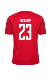 Danmark Pierre-Emile Hojbjerg #23 Fotballdrakt Hjemme Klær VM 2022 Korte ermer